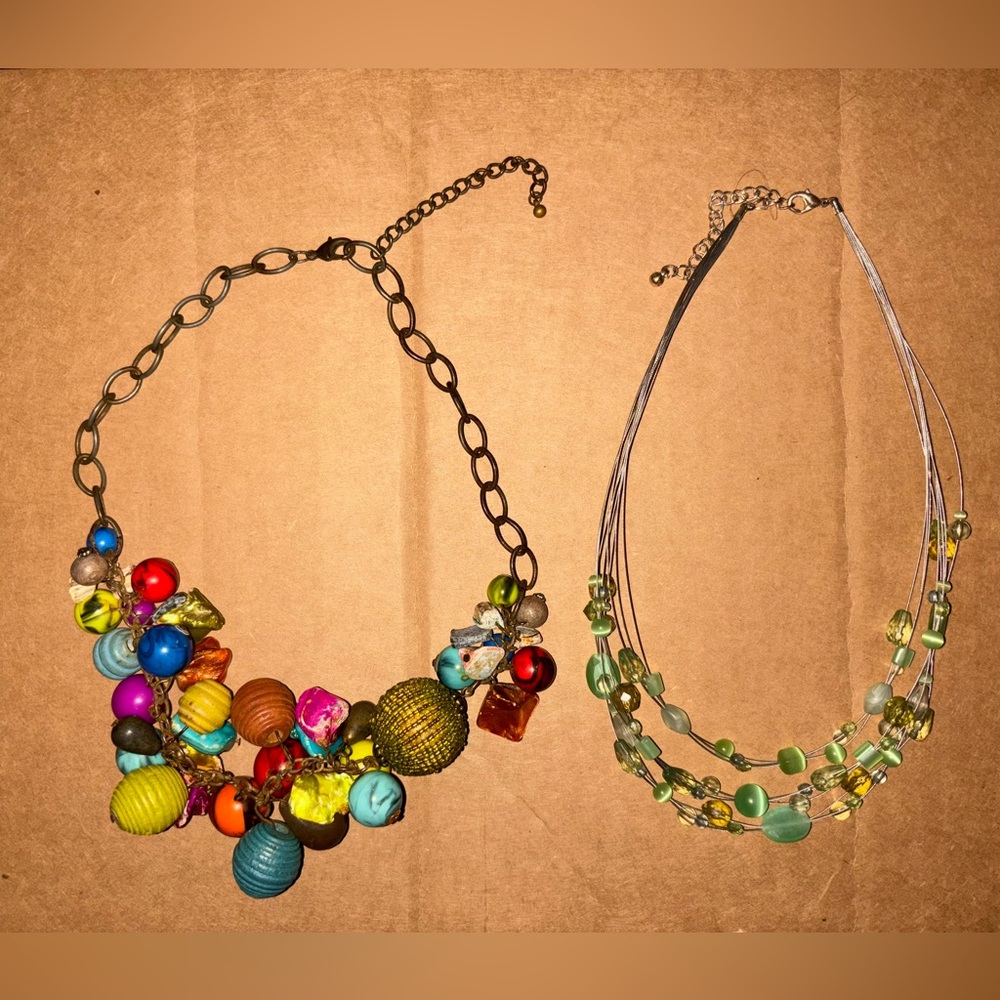 Colorful Beaded Necklace Set